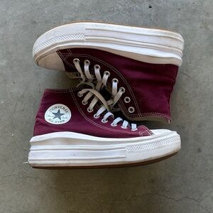 Converse kids Maroon High-Top Sneakers